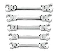 GearWrench Set di chiavi a testa svasata con testa flessibile, 5 pezzi, SAE - 81910