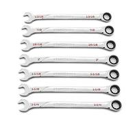 GearWrench Set di chiavi combinate a cricchetto, 7 pezzi, 120 XP, universale Spline XL, SAE - 86452