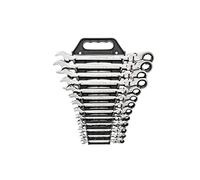 GearWrench Set di chiavi combinate a cricchetto con testa flessibile, 13 pezzi, SAE - 9702D