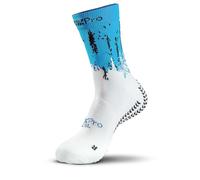 GEARXPro - Calze Padel Professionali - Massima Stabilità e Aumento Performance - Riduzione Distorsioni - Protezione Tallone Comfort e Traspirabilità Ottimale - Made in Italy (M - Blu)