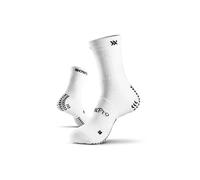 SOXPro Ankle - Calze con Supporto alla Caviglia - Calza Grip - per Tennis, Padel e Squash - Punta Rinforzata - Traspirante e Stabile - Unisex, Adulto (IT, Testo, M, Regular, Regular, White)