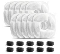 GEATEE Filtro per fontana per gatti, bianco, 1 pezzo, certificato NSF/ANSI, materiale al carbonio, PW-100-1