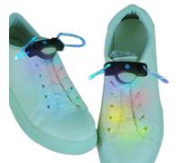 Geavonyg 1 Coppia Light Up Shoelace Plastica Che Brillano In Corde Scarpe Da Ginnastica Scura 3 Modalità Lampeggianti Per Walk Night Walk And Run Kids Led Shoelaces