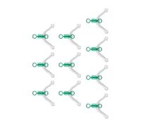 Geavonyg 10/20pcs Subline Splitter AntiGlements Pesca Swivels per Contatore A Doppio Gancio A 8 A Forma Legame