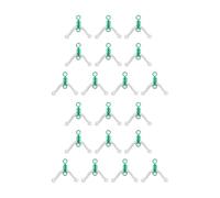 Geavonyg 10/20pcs Subline Splitter AntiGlements Pesca Swivels per Contatore A Doppio Gancio A 8 A Forma Legame