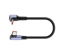 Geavonyg 15/25/50 Cm 66W 90 Gradi Cavo Corto Tipo C per Digitare Dati Ricarica Rapida per USB del Perno Telefono della Telecamera Alimentazione