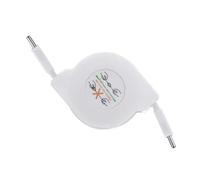 Geavonyg 2 in 1 60W Car Caricatore Veloce del Telescopico Adattatore Auto 2 Porta Due Cavi Retrattili per Telefono/Tipo C
