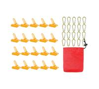 Geavonyg 20 Pz Set Clip per Teloni Morsetti Set in Plastica Morsetti da Campeggio Tenda Stringere Tenda Supporto