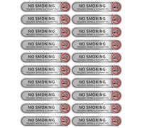 Geavonyg 20Pcs Car Not Smokings Labels Fade Resistant Adhesive Backing Easy Application on Dashboards Window Office Door No Smokings Sign for Car