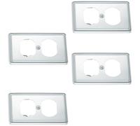 Geavonyg 4 Presa Elettrica Piastra A Muro Resistente Calore Interruttori Coperture Prese Frontali Coperture Luminose Copertura della Luce del Pannello A Parete