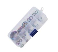 Geavonyg 40 Accessori per La Riparazione della Canna da Pesca Guida in Ceramica per Occhi Colorati 0 18 Pollici A 1 17 Pollici Diametro Attrezzatura Pesca qualità