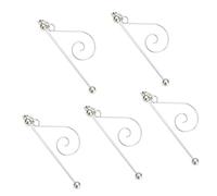 Geavonyg 5 Amante Artigianale 'invagibili A Tema Natalizio Gancio d'Argento per Un Unico Accessorio per Decorazioni in Metallo A Sospensione Alberi