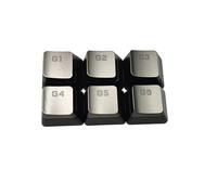 Geavonyg 6PCS G1G2G3G4G5G6 Macro Keycap ABS Retroilluminato Macro Copritasti per CorsairK95 K100 RGB Tastiere da Gioco Tastiera Meccanica Copritasti