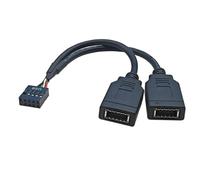 Geavonyg Adattatore Da 9PIN A Doppio Tipo E Con Porta C Anteriore Per Prestazioni USB 2.0 Efficienti Connettori TIPO Pannello Porta