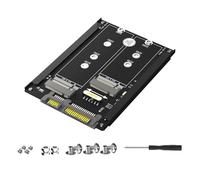 Geavonyg Adattatore Disco a Stato Solido SATA3.0 Disco a Stato Solido a Chiave Doppia a SATA3.0 Adattatore Da 6 Gbps Convertitori Per Custodia Scheda PC Laptop Convertitori SSD Laptop