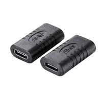 Geavonyg Adattatore Tipo C Portatile Femmina per Cavo Estensione Convertitore USB-Accoppiatore Tablet Telefono Laptop 2pcs Tipo-hub Cuffie E Tappo Ricarica del Caricatore Power To