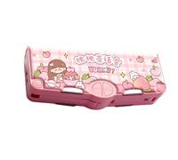 Geavonyg Astuccio Multifunzionale Per Penne Materiale Scolastico Bambini Con Forbici Sicurezza Temperamatite Nastro Avvolgente Dita Righello Gomma Simpatico Cartone Animato