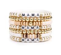 Geavonyg Bracciale Elastico Bracciale in Perline con Perle Colorate Presenti per La Spiaggia E Appassionati Viaggi Fatti A Mano