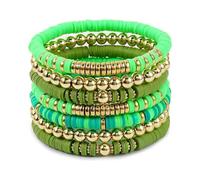 Geavonyg Bracciale Elastico Bracciale in Perline con Perle Colorate Presenti per La Spiaggia E Appassionati Viaggi Fatti A Mano