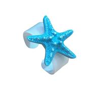 Geavonyg Bracciale Rigido a Tema Costiero Realizzato in Comoda Resina Per Viaggi Mare E Dichiarazioni Stile. Bracciale Con Design Unico Stelle Marine