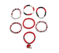 Geavonyg Braccialetto da Calcio per Uomini E Donne Impible Gioielli Regolabili Bangles Perline per Eventi Sportivi E Abbigliamento Casual Bracciale da Calcio Unisex
