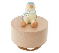 Geavonyg Carillon in Legno A Carica Manuale con Tema Figurine Animali Rotanti per Decorazioni per La Casa O L'Ufficio E Regalo Festa Compleanno Carillon con Figurine Animali Rotanti