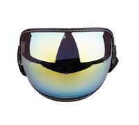 Geavonyg Caschi Aperti per Scooter da Occhiali Protettivi per Lenti Ricambio A Antivento con Fascia Regolabile