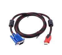 Geavonyg Cavo Adattatore Connessione Rapida da 150 Cm per Computer Laptop Monitor Proiettore 19Pin Interfacce da Maschio A VGA Maschile Adattatore Visualizzazione Tradizionale