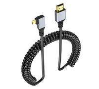 Geavonyg Cavo HDTV 4K @ 60Hz 2160P/1080P/720P Connessione Display Computer HDTV Standard Maschio A Maschio Convertitore Display Portatile A Molla