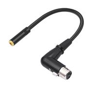 Geavonyg Cavo Interconnessione da Connettore Femmina A 3 Pin Angolo Retto A Adattatore Stereo da 3 5 Mm per Apparecchiature per Altoparlanti Alimentazione della Fotocamera