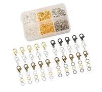 Geavonyg Claws Aragosta Fermagli E Salto Set con Collana E Braccialetti Gioielli Che Producono Un Tocco con Catena per I Braccialetti Portachiavi.