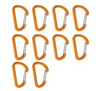 Geavonyg Clip per Carabinatore A Filo Clip A Forma D in Servizio Pesante Ganci Chiavi Amache Campeggio A Trekking da Pesca Carabinatore Ganci
