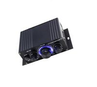 Geavonyg Compact 12V Digital Power Amplifier 20W+20W 2.0CH HiFi Stereo for Home Studio Car Office Use Portable Sound
