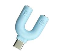 Geavonyg Condivisione A Due Adattatore Musicale Design Tipi U da 3 5 Mm per Laptop Console Gioco Abilita Le Esperienze Ascolto Adattatore A Doppio