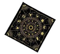 Geavonyg Constellations Pattern Astrology Tablecloth Altars Cloth Square Divinations Card Table Witchcrafts Deck Altars Tarots Card Cloth