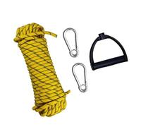 Geavonyg Corda da Traino in Nylon Carrello Slitta con Maniglia E Fibbie per Moschettone in Acciaio Inossidabile Traino Wakeboard Sport Acquatici Facile Usare con Maniglia Corda Sci
