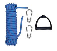 Geavonyg Corda da Traino in Nylon Carrello Slitta con Maniglia E Fibbie per Moschettone in Acciaio Inossidabile Traino Wakeboard Sport Acquatici Facile Usare con Maniglia Corda Sci