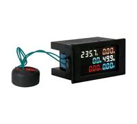 Geavonyg D69-2058 Fattore Potenza E Misuratore Frequenza Digital Meter con LCD A Colori Facile da Leggere per Dispositivo Misurazione Energetica Professionale Tecnico