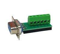 Geavonyg DB9 Connettore Porta Seriale Femmina Maschile DB9 9pin in Adattatore Terminale D-Sub RS232 A RS485 Convertitore Scheda Blocca in Blocco in Blocco