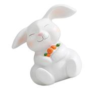Geavonyg Easter Bunnies Ornies Resins Conigli Abbracci Che Abbracciano La Scultura Figurine da Tavolo Decori per La Decorazione Natalizia Amante del da Easters Accento