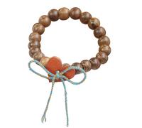 Geavonyg Elegante Gatti in Legno Bracciale Perline Sofisticato Accessorio per Perle Acchiastato Gatti Centina Polso A Pendente Catena del Polso Adormo alla in Perline Wear Casual