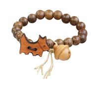 Geavonyg Elegante Gatti in Legno Bracciale Perline Sofisticato Accessorio per Perle Acchiastato Gatti Centina Polso A Pendente Catena del Polso Adormo alla in Perline Wear Casual