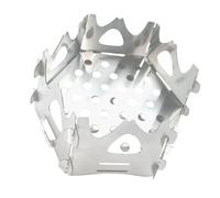 Geavonyg Fornello da Cucina in Acciaio Inossidabile Forma Esagonale Completo Bruciatori Regolabili Selvaggi per Appassionati della E I Fotografi Attrezzatura da Cucina Leggera per Escursioni