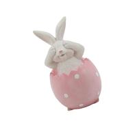 Geavonyg Gusci D dei Coniglietti Easter Decorazione Statua Conigli Polyresin per La Casa E Le Case Coloniche Primaverili