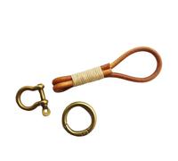 Geavonyg Handcrafted PU Leather Keychain Retro Spring Keyring Soft Braided Rope Key Organiser Great Gift for Car Lovers Spring Key Holder