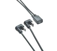 Geavonyg Micro5p da Femmina A Tipo C Cavo Splitter A Doppio Filo Ricarica Maschio E Micro5p per Smartphone E Tablet da 30 Cm Cavo Caricabatterie Multipli