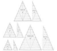 Geavonyg Multipurpose Clear Ruler Featuring 8Inch Measurement for Quilting Garment Making Plastic Sewing Ruler