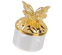 Geavonyg Organizzatori Caramelle Plastica Riutilizzabili Con Farfalle Dorate In Rilievo Per Imballaggi Regalo Per Le Vacanze E Mostra Ciotola Caramelle In Trasparente Con Farfalla