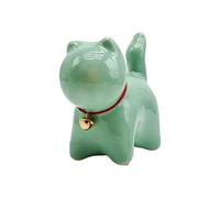 Geavonyg Ornamento Per Gatti In Ceramica Statue Piccoli Animali Perfettamente La Scrivania Del Tè Dono Dono Che Dà Un Accessorio Unico La Casa Da Tè