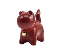 Geavonyg Ornamento Per Gatti In Ceramica Statue Piccoli Animali Perfettamente La Scrivania Del Tè Dono Dono Che Dà Un Accessorio Unico La Casa Da Tè